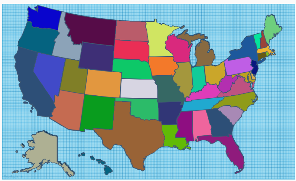 The 50 States of America