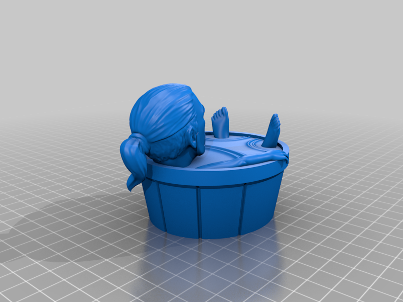 Chibi Geralt In Bath