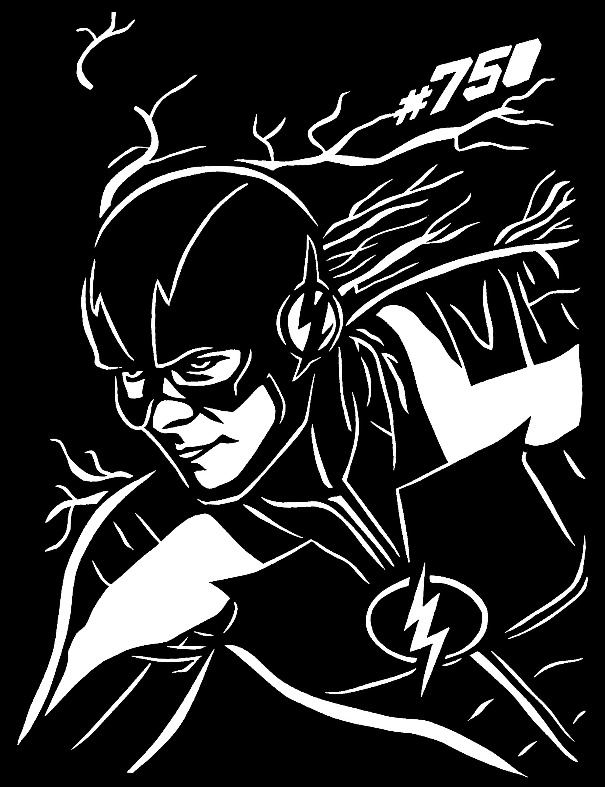 The Flash stencil 5