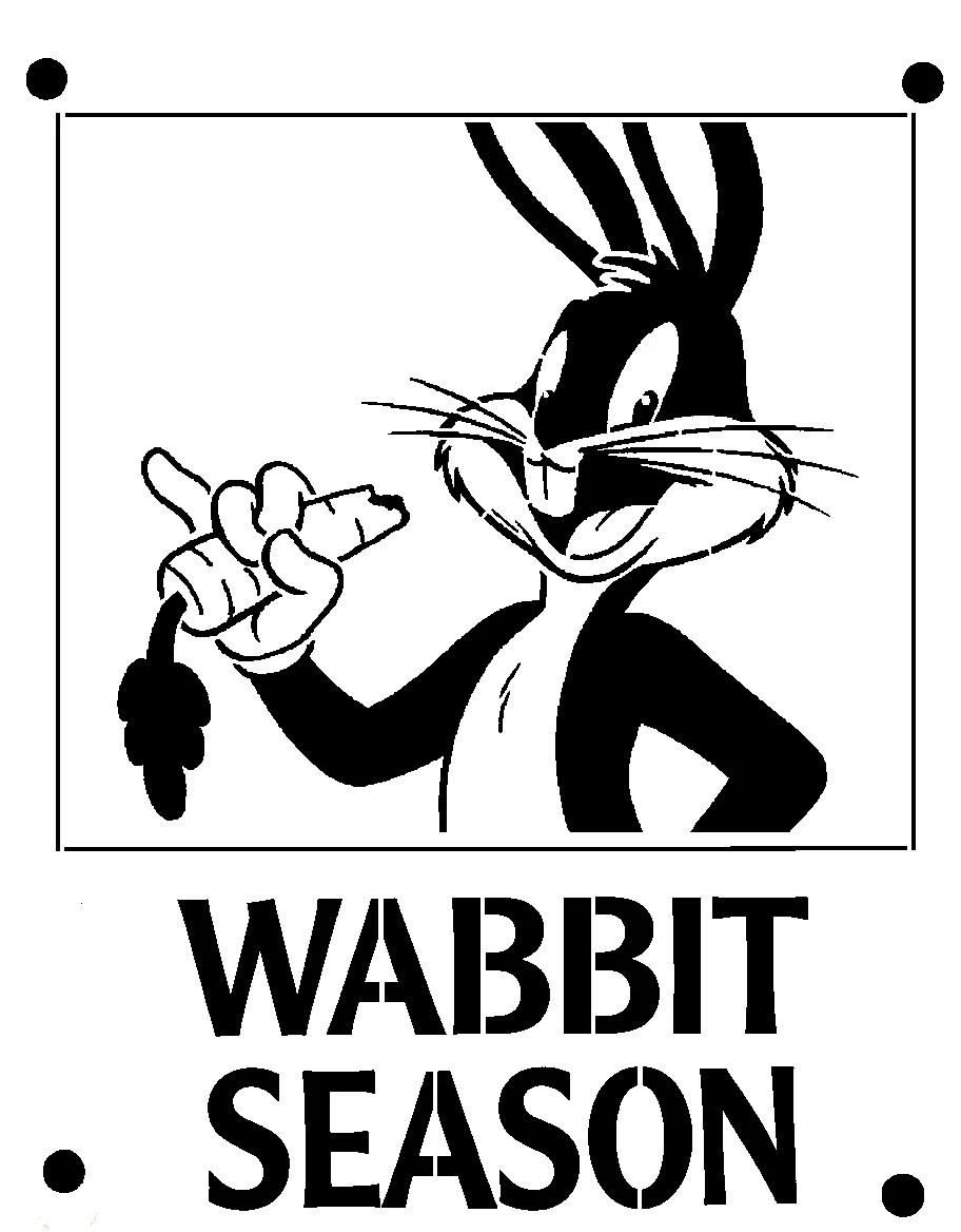 Bugs Bunny stencil 10