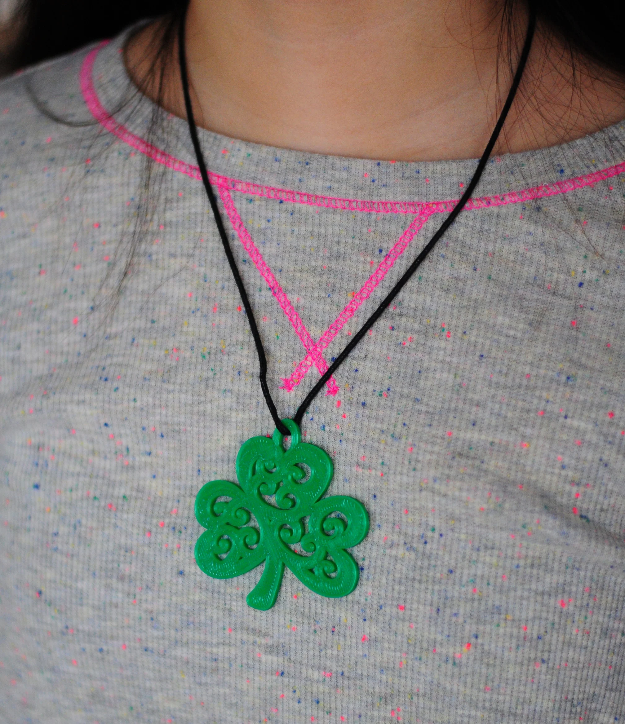 St Patrick's Day Shamrock Pendant