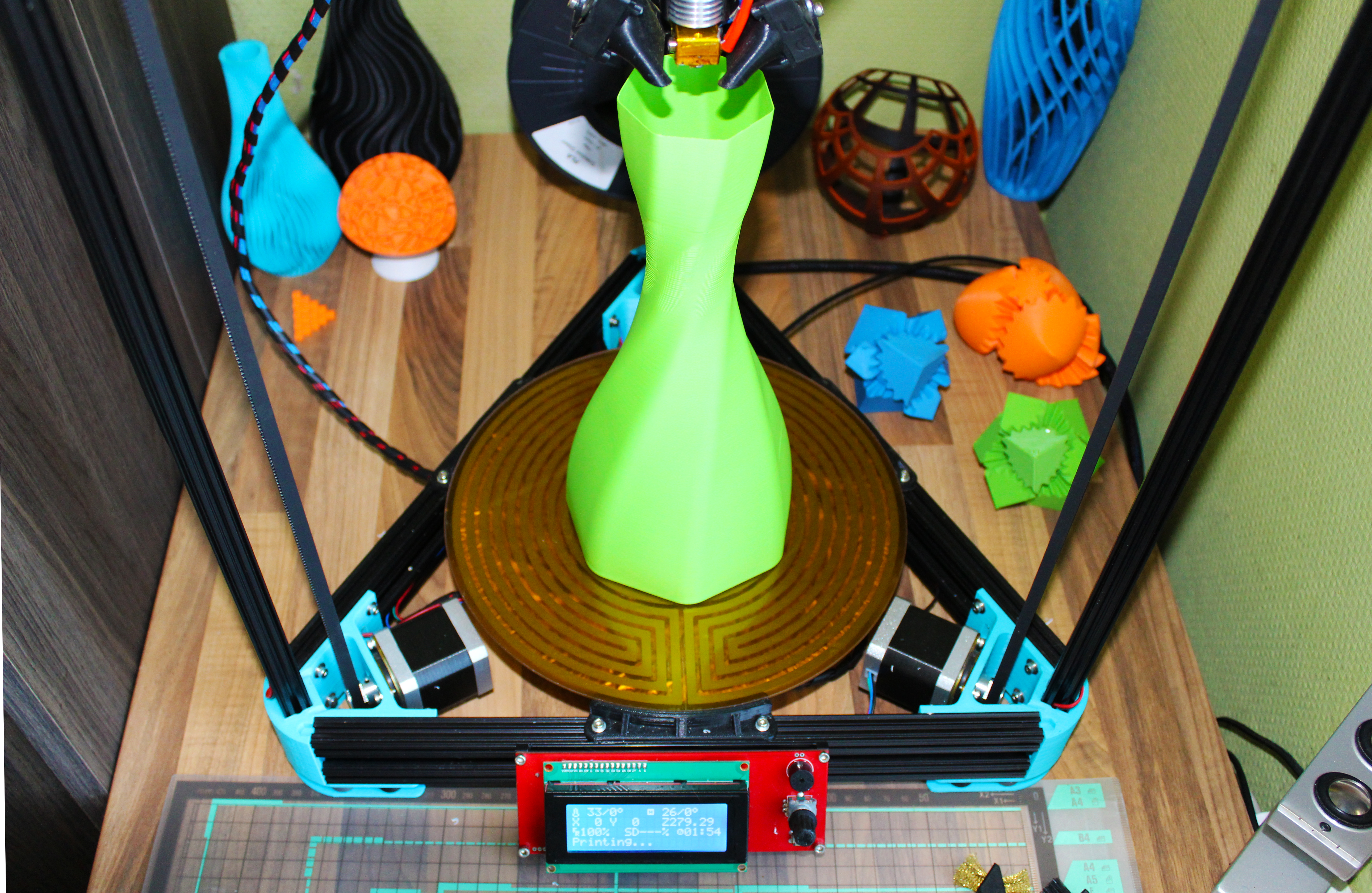 Twisted Heptagon Vase