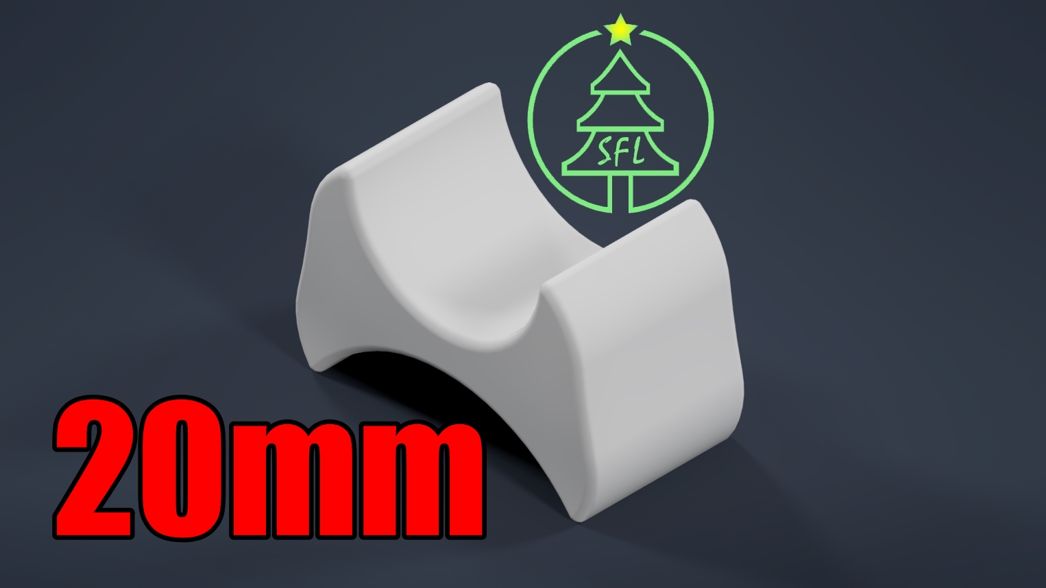 20mm PVC Pixel Spacer Block for 12mm Bullet Pixels
