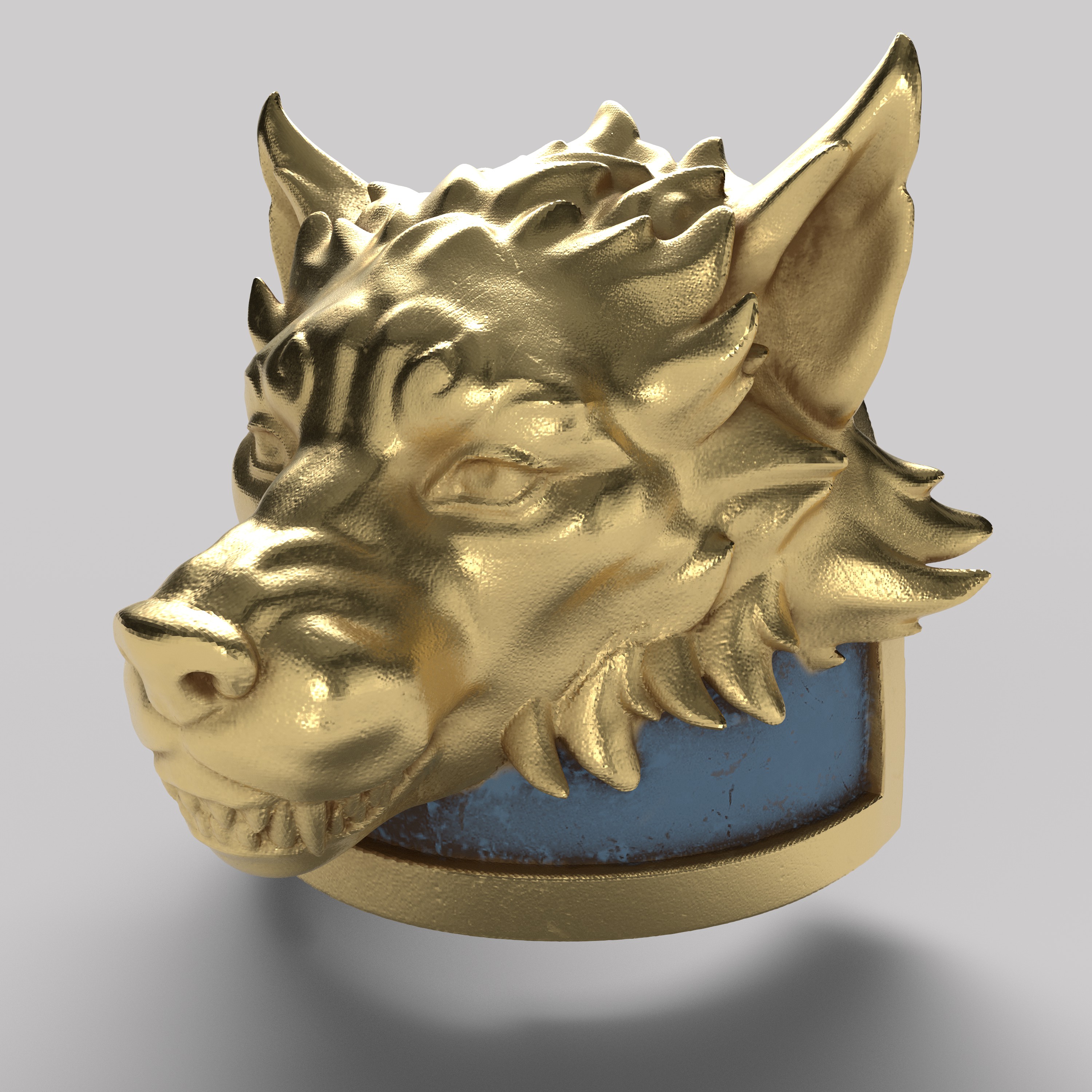 Wolf shoulder pad