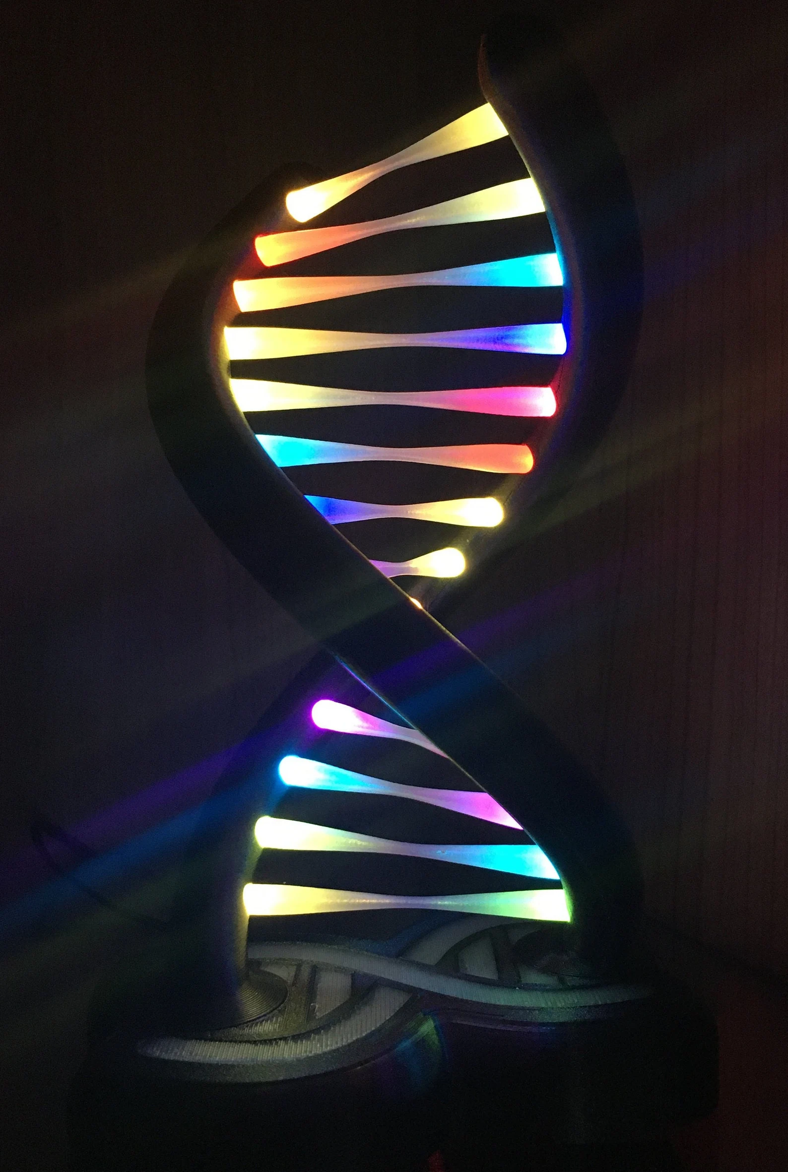 RGB LED DOUBLE HELIX DNA LAMP - Micro USB Socket & Closed Bottom - with Arduino Code