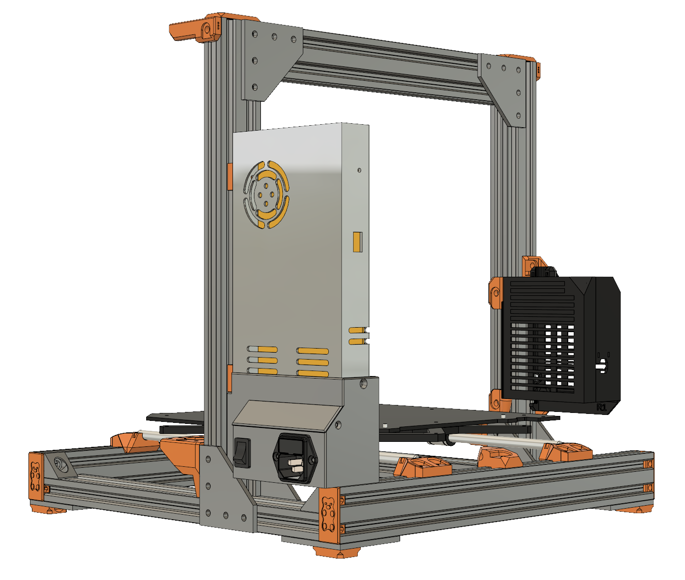 Mean Well LRS-350 PSU Case for Prusa i3 Bear Full Upgrade