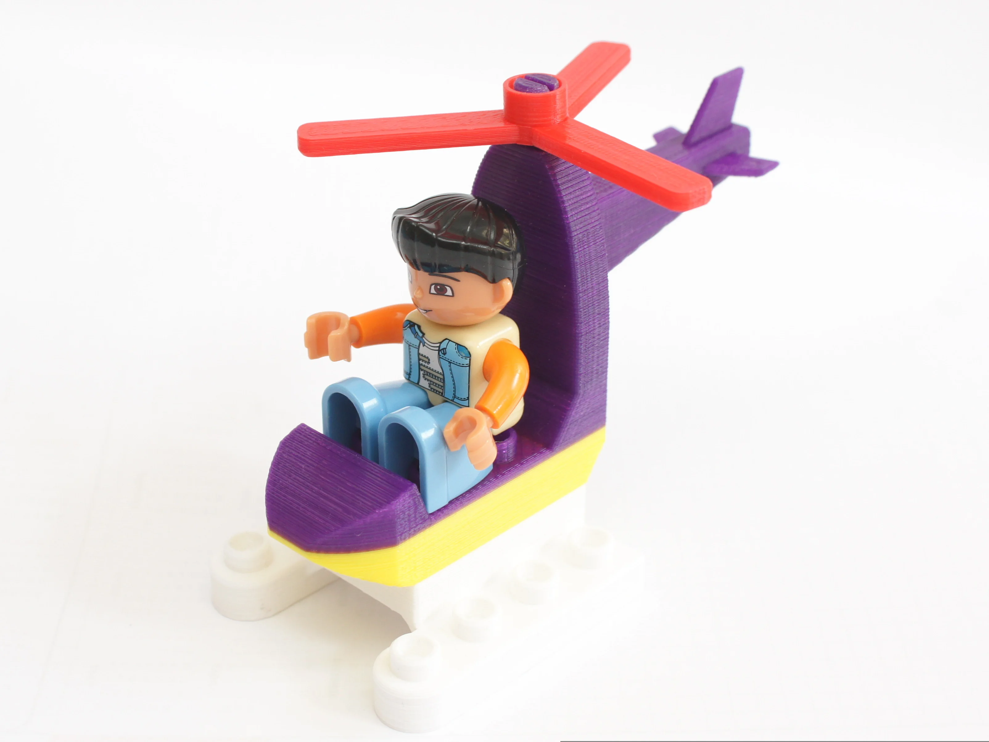 Duplo Compatible Mini Helicopter