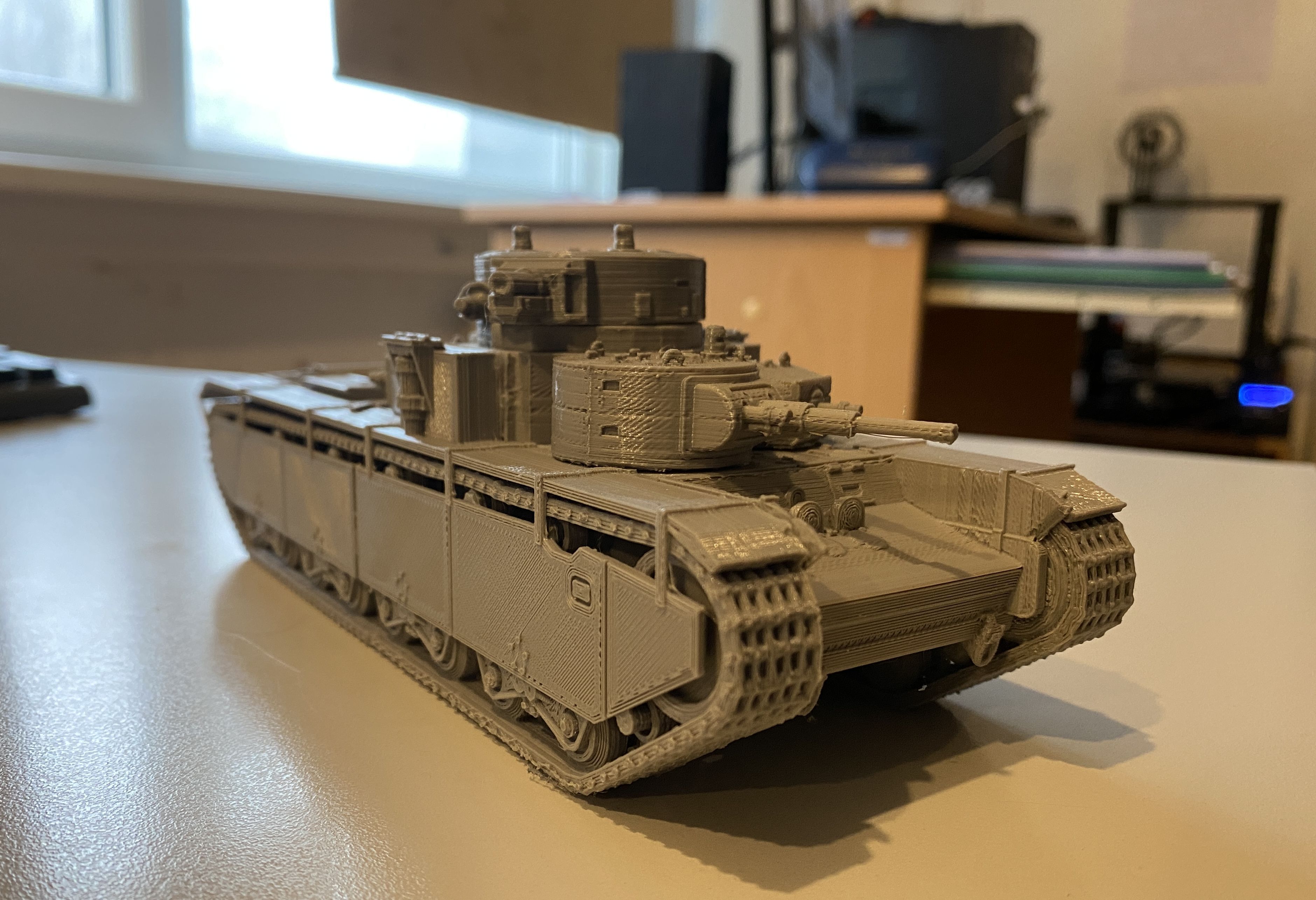Make of T35 tank easy print