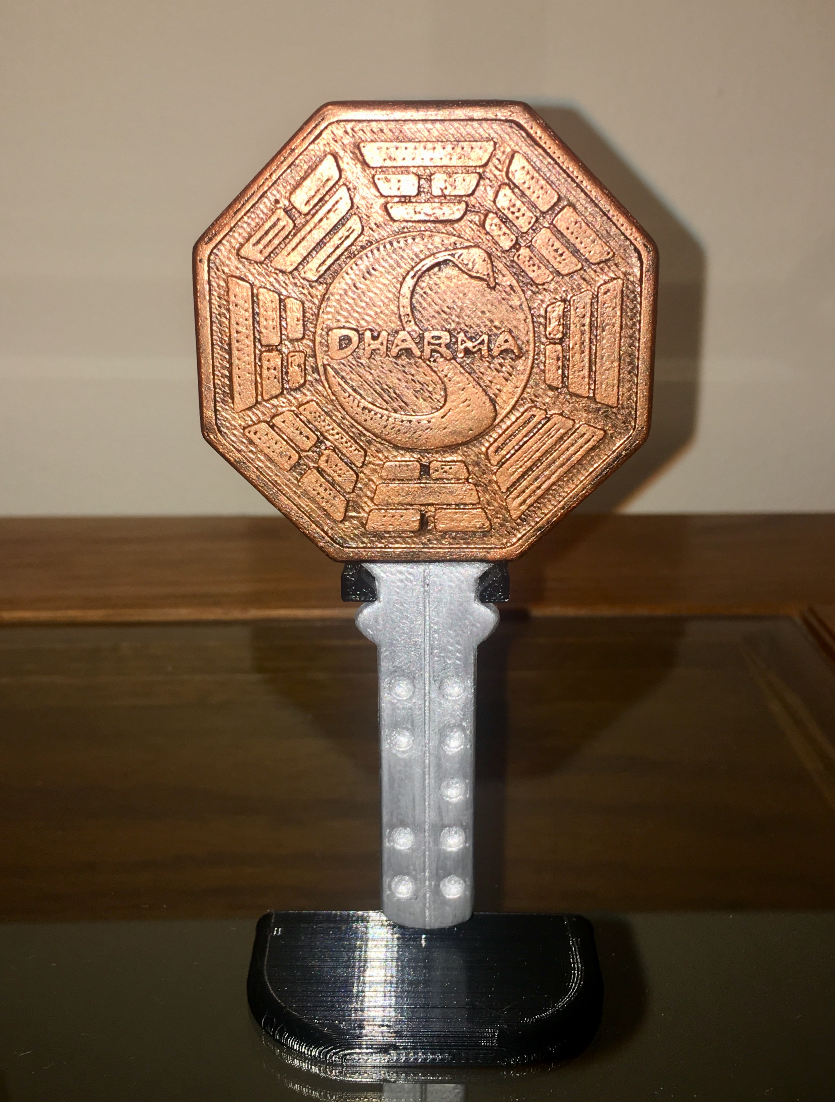 "Lost" Dharma Initiative Key w/ Stand
