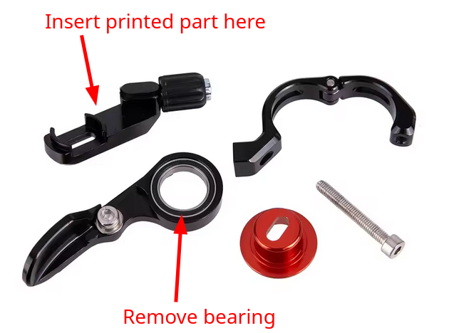 Dropseat to friction bicycle shifter conversion