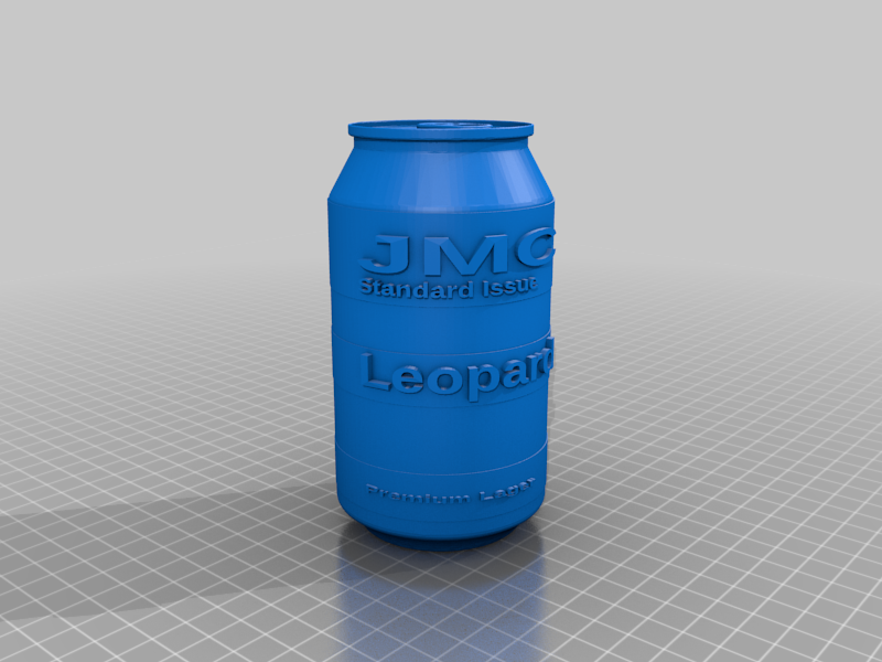 Red dwarf Leopard lager can