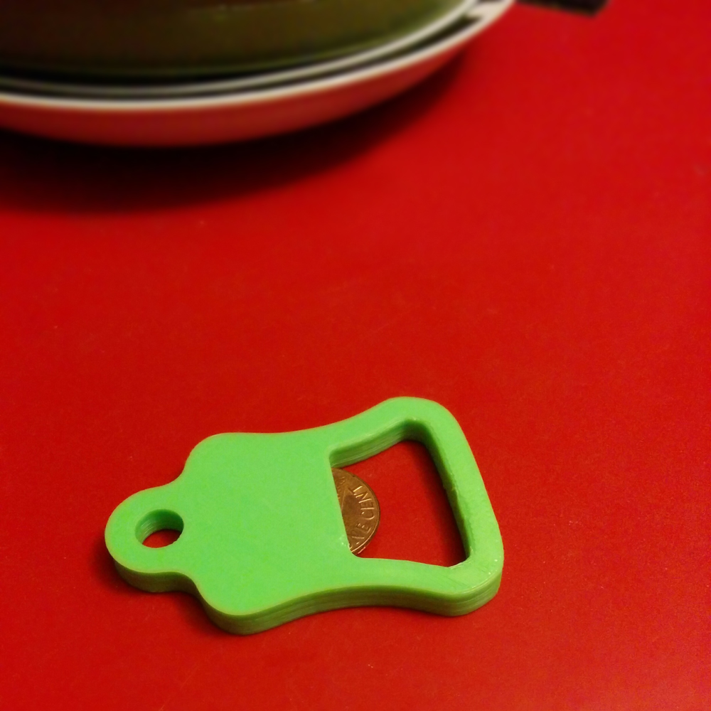 3D Printable Bottle Opener - No Text Version