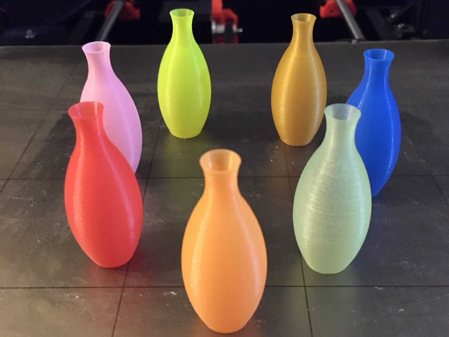 Small simple test vase