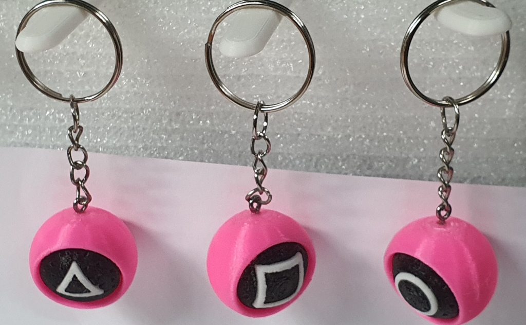 Keyrings - Squid game soldier's mask