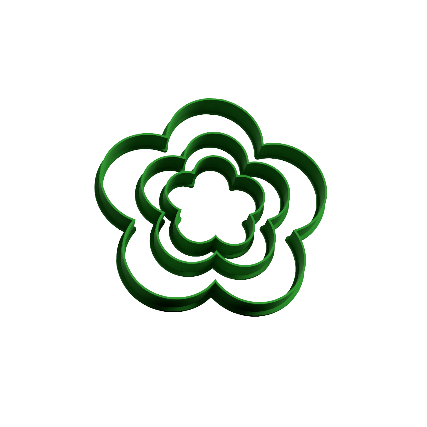 FLOWER FIVE PETALS COOKIE CUTTER - FLOR DE CINCO PETALOS