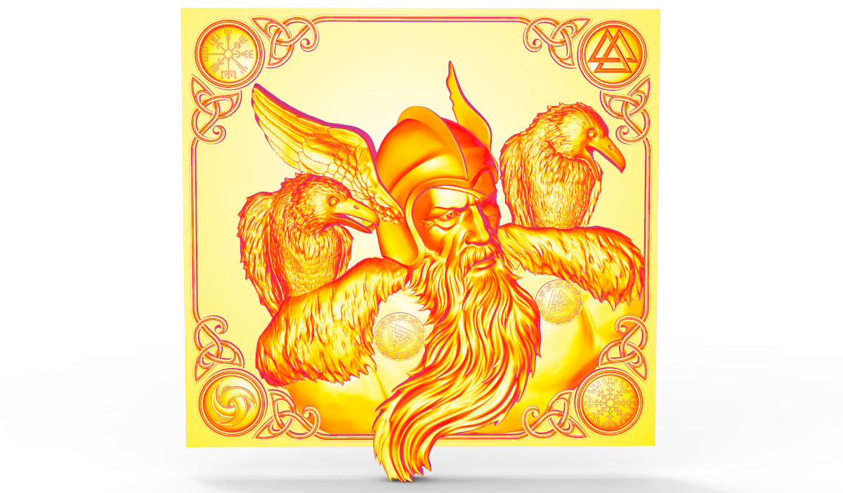 Odin and ravens
