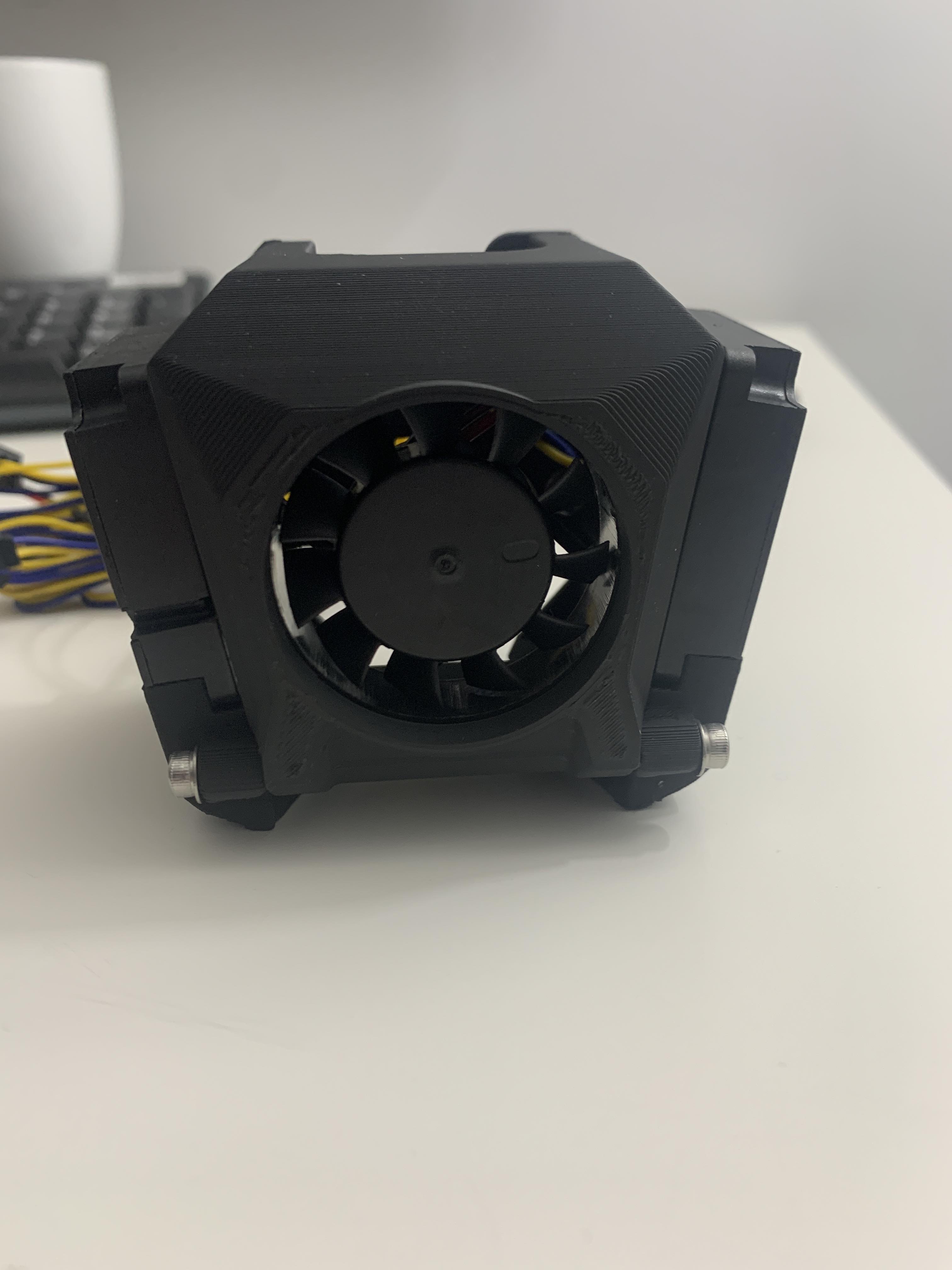 Dual Cooling Fan Ender 7 Style hotend for Ender 3 V2 - Remix, Heated Inserts