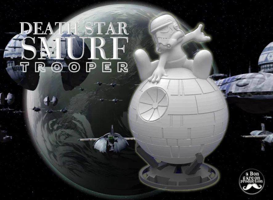 DEATH STAR SMURF TROOPER