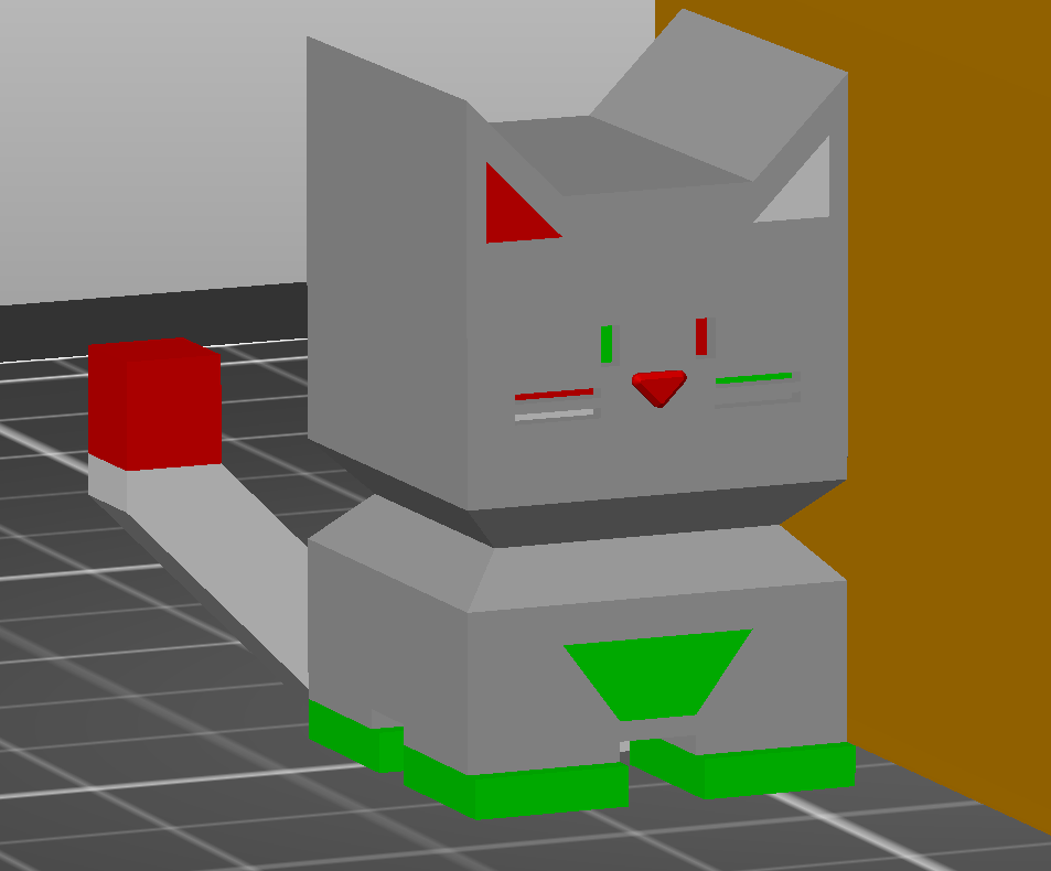 Multi Colour Calicat v2 with tophat and santa hat