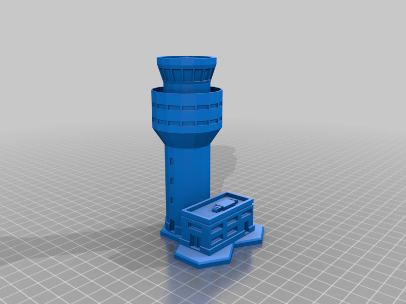 6mm Control Tower 1 - Hexed and Hexless