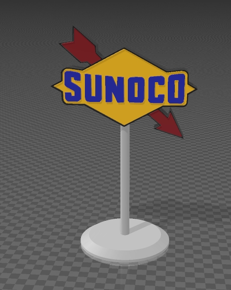 Gas Station Sign 7