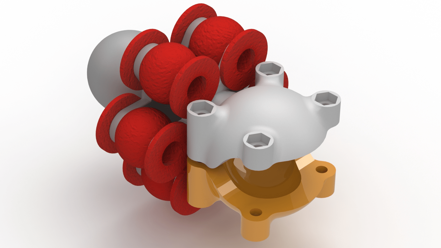 RAM rubber damper V4 - Female & Male