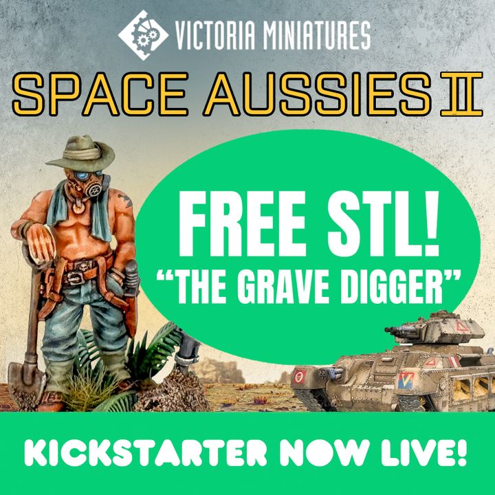 Space Aussies "Grave Digger" Free STL