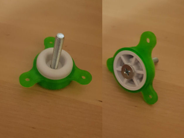 Dartboard holder noise-damped mounting system