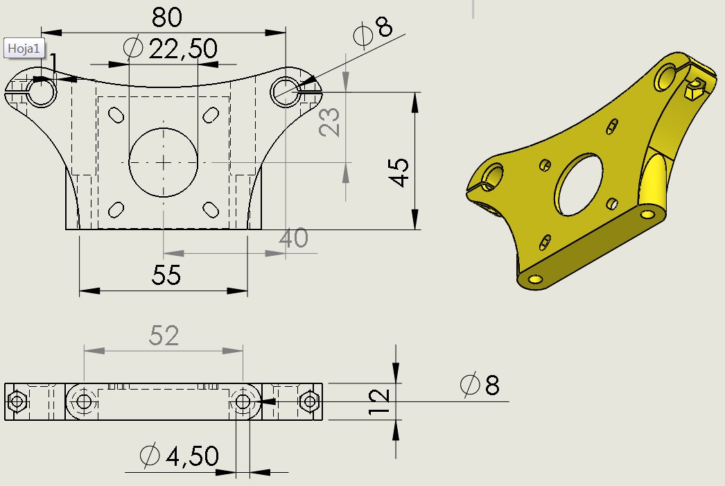 sistema lineal 8mm nema17