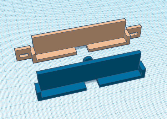 Hardware monitor mount (3.5") for aluminum extrusion
