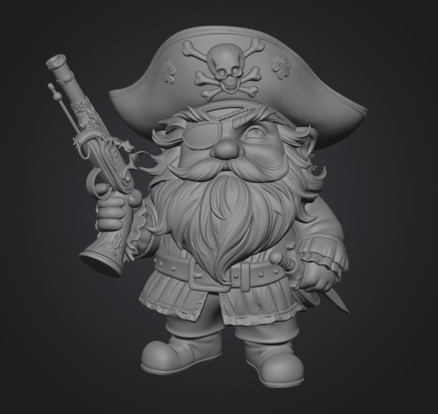 Captain Skullbeard Gnome