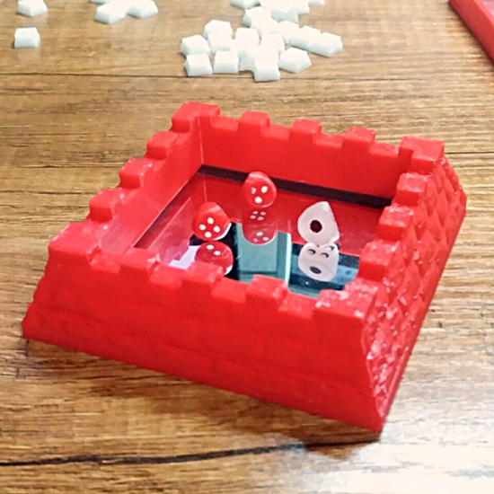 Mirror Dice Tray for mini 1d4