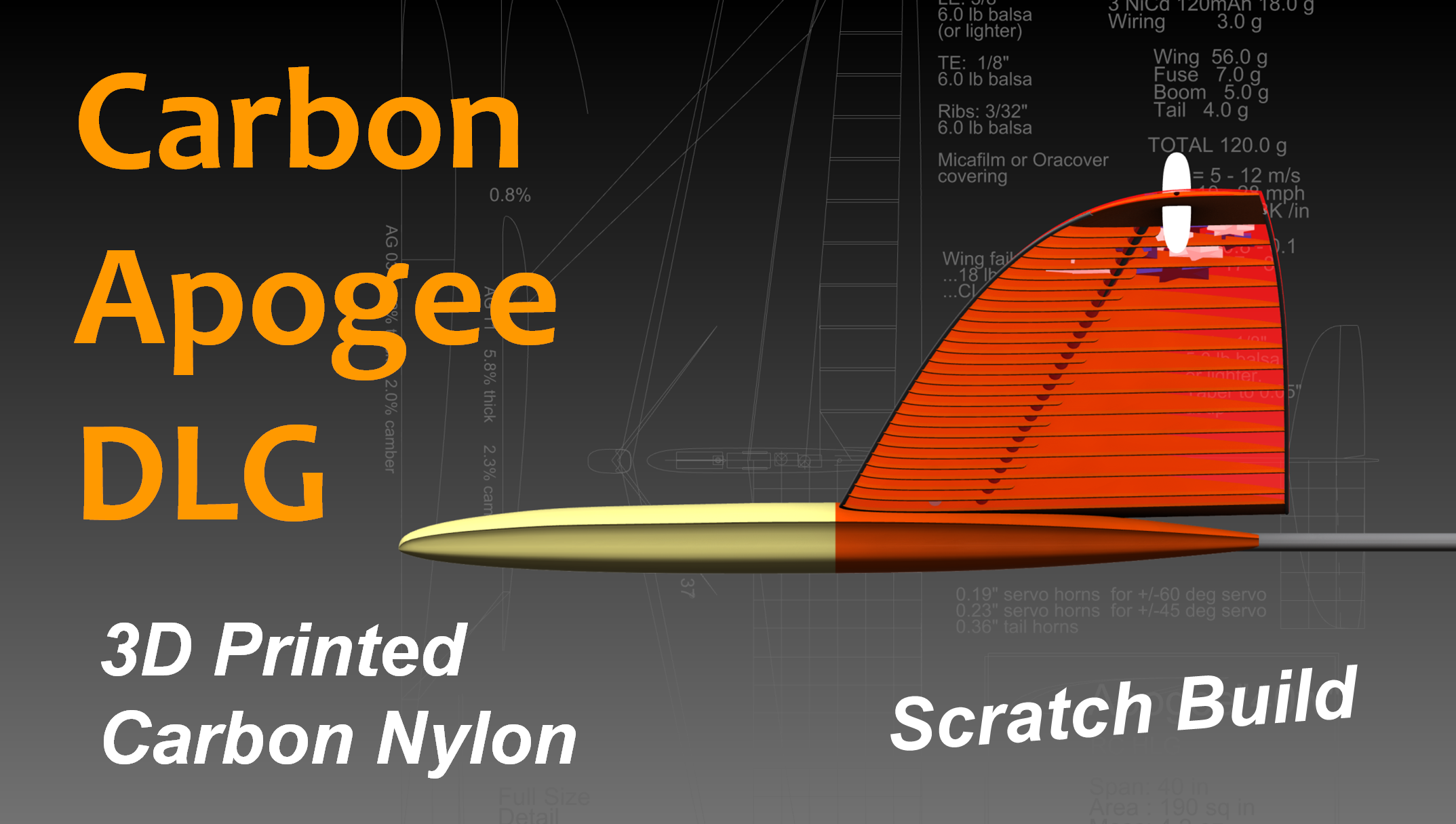 Carbon Apogee Evo – 3D Printed Carbon Nylon DLG