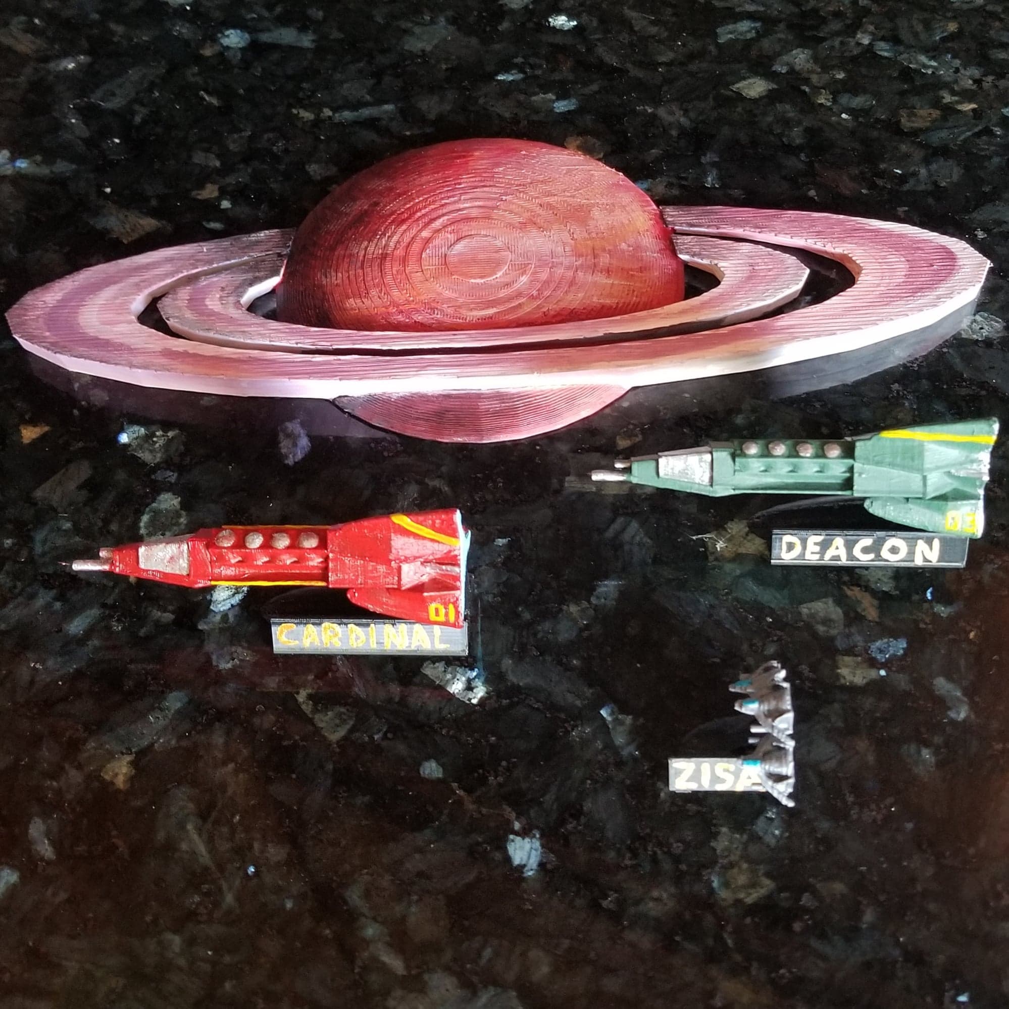 Starship Name Tag Bases For Fleet Battle Games