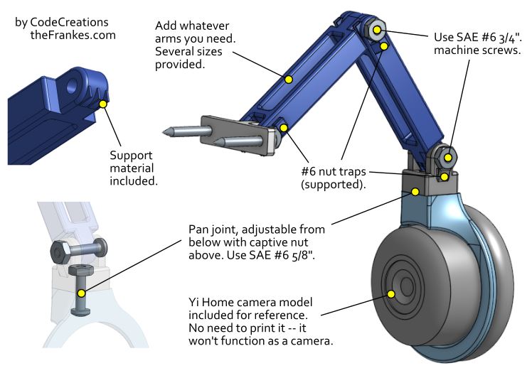 Yi Home Camera Arm Mount