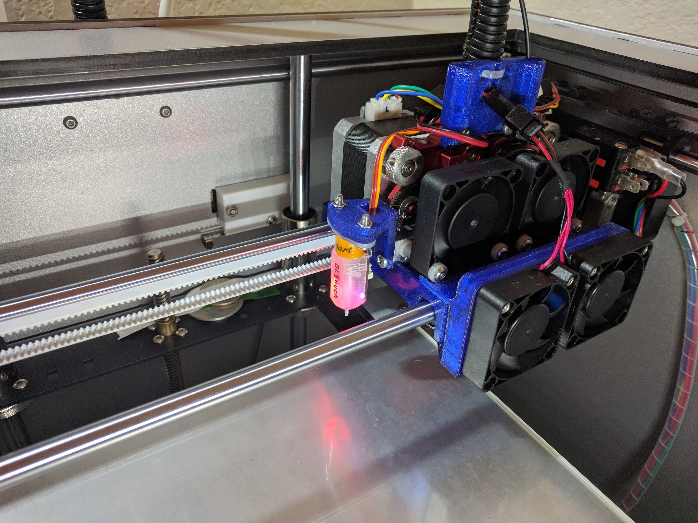 Flexion extruder BLTouch mount