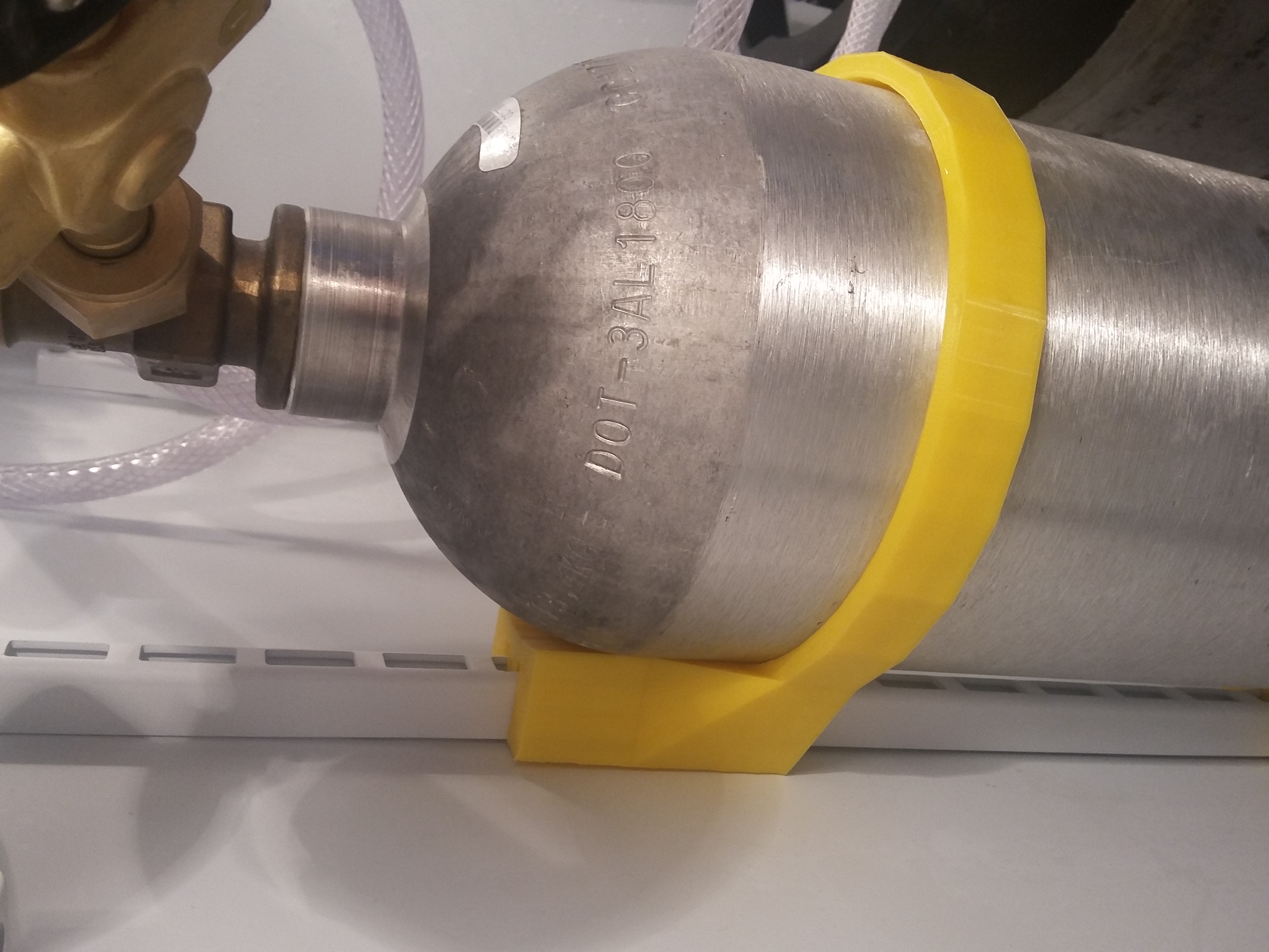 CO2 tank holder for kegerator project
