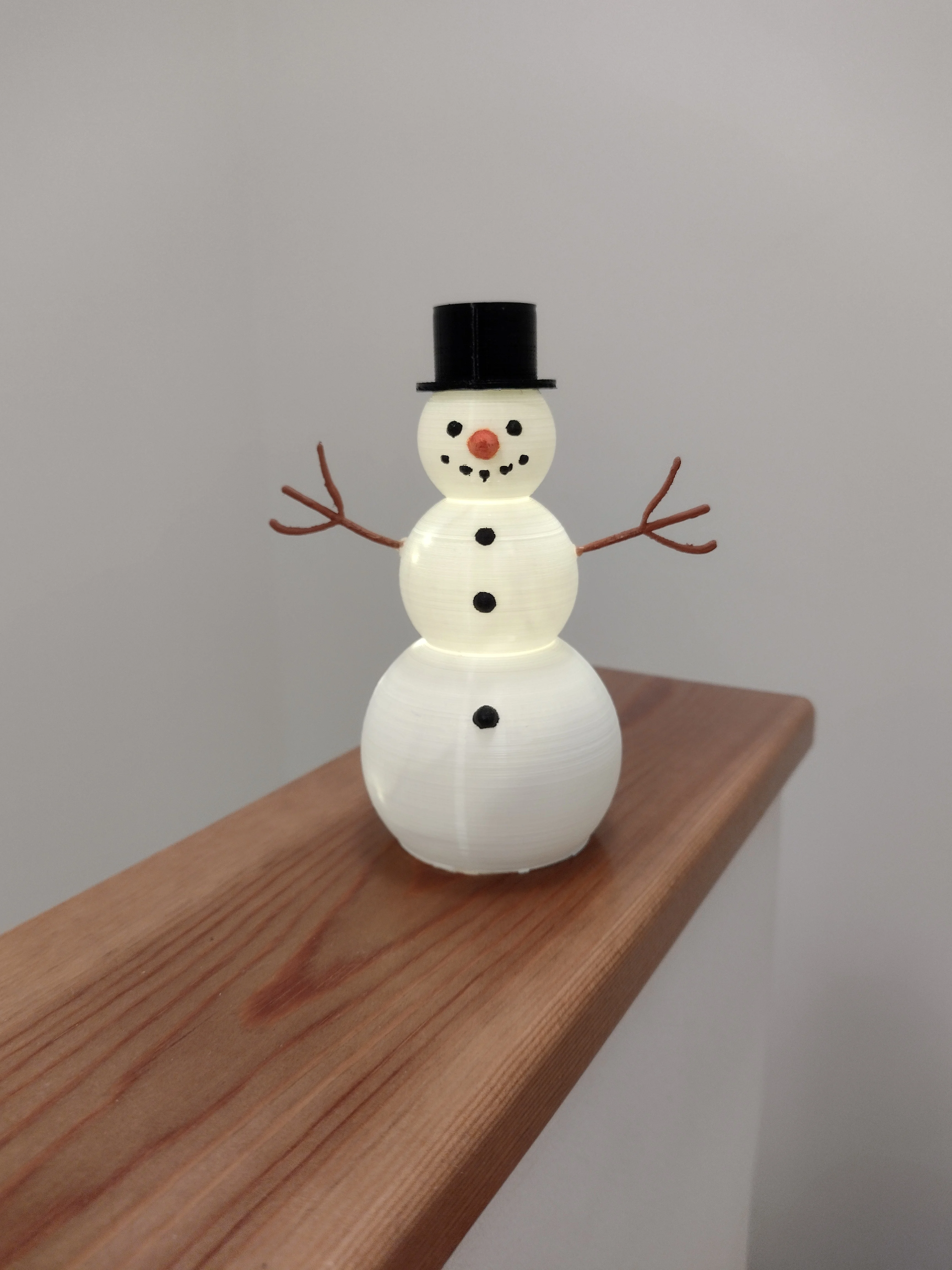 Snowman lamp