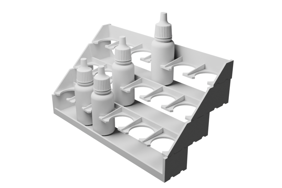 Dropper Bottle Stacking Shelf