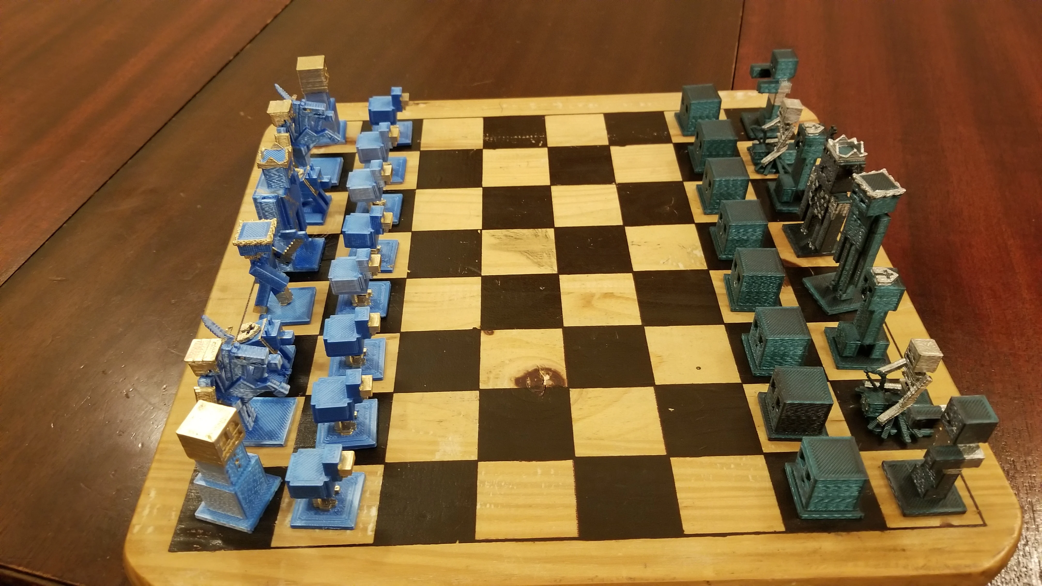 Minecraft Chess Good vs Evil