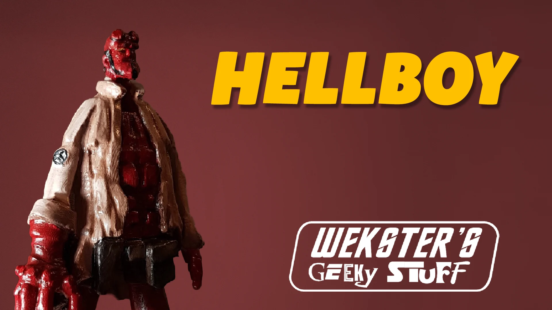 Hellboy sculpture