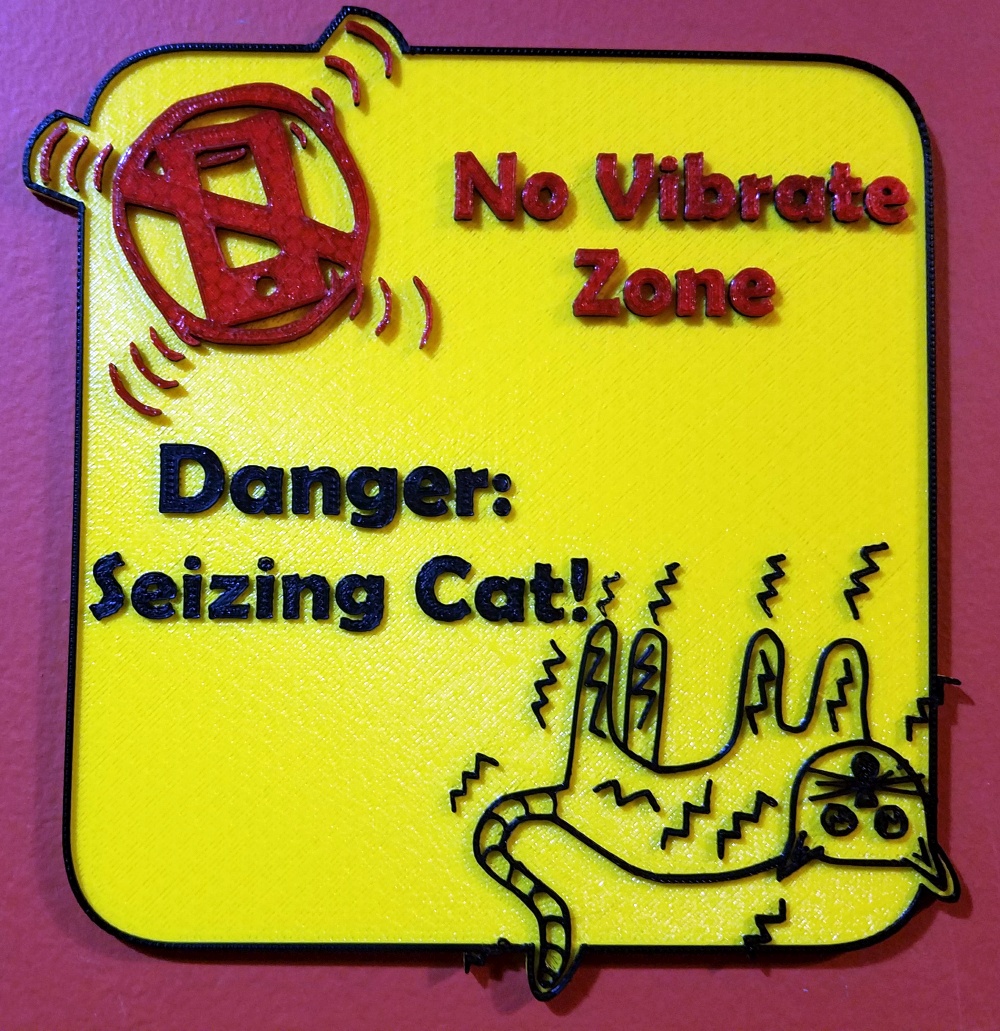 Seizing Cat No Vibrate Zone