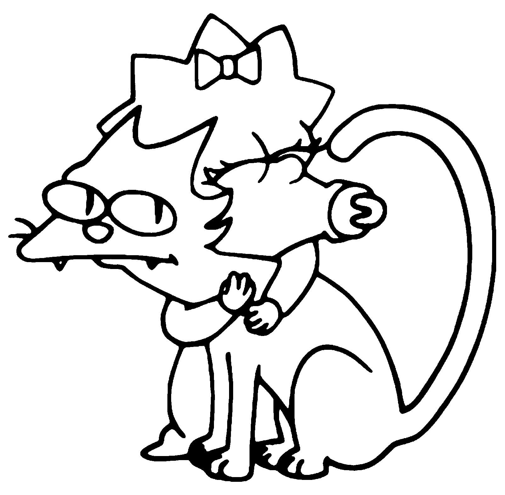 2D Maggie Simpson stencil