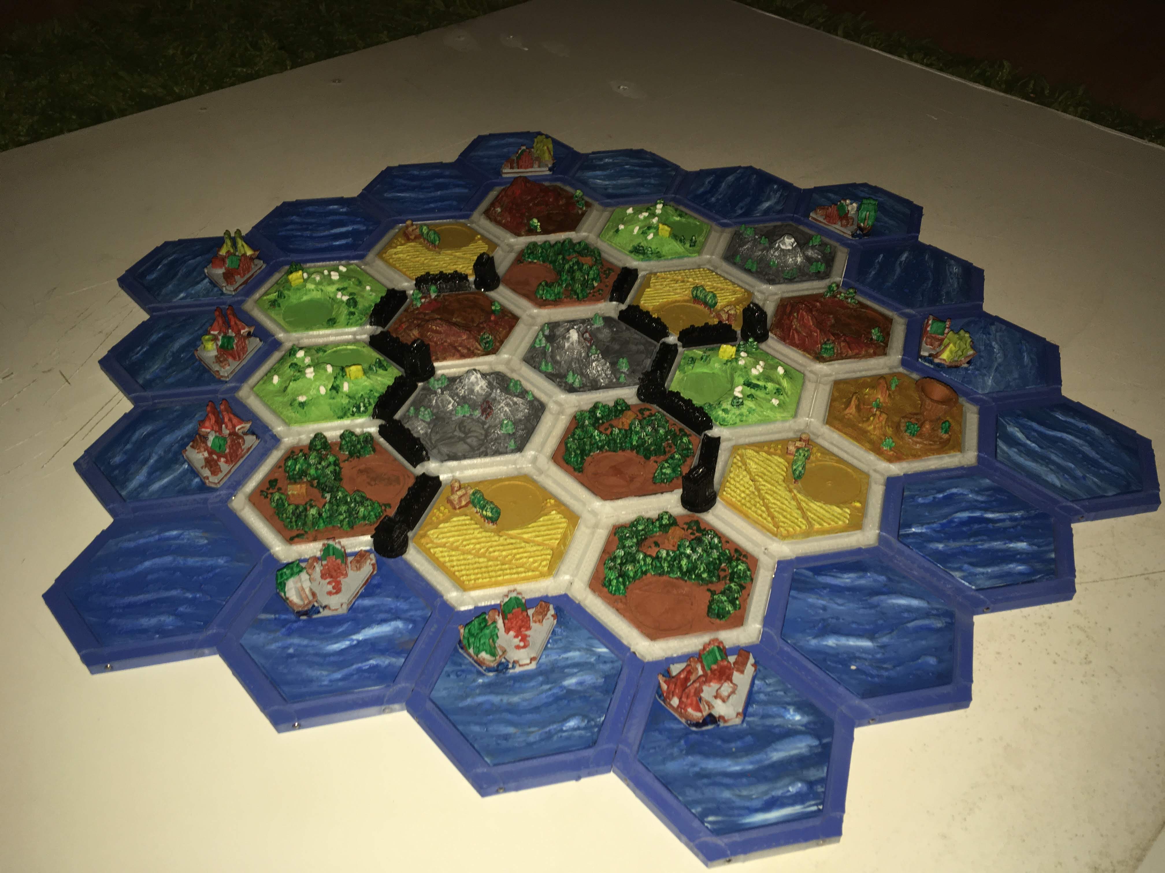 Catan-style Boardgame (magnetic version) original by Dakanzla