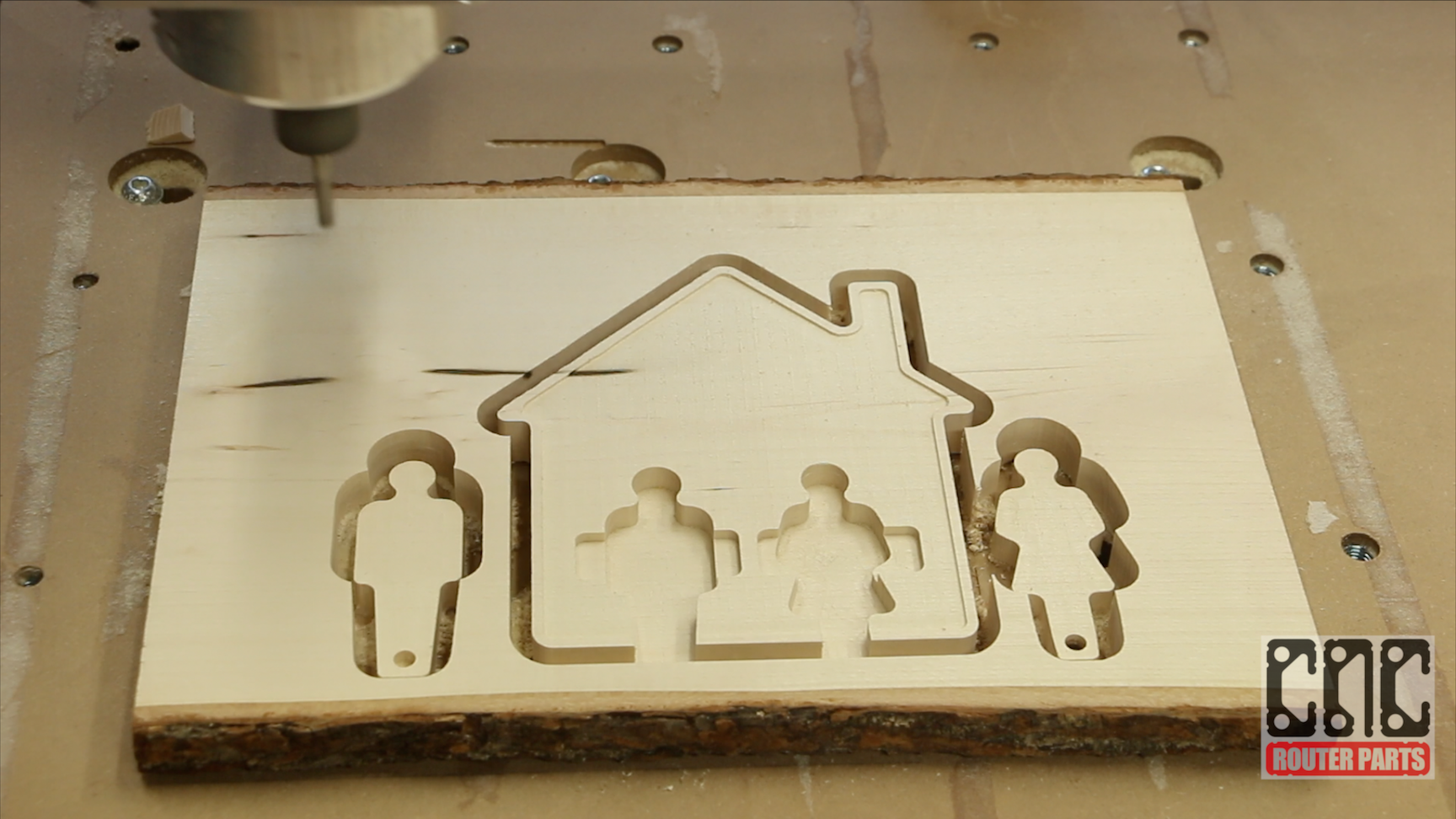 Home Key Ring Center - CNC VCarve PRO