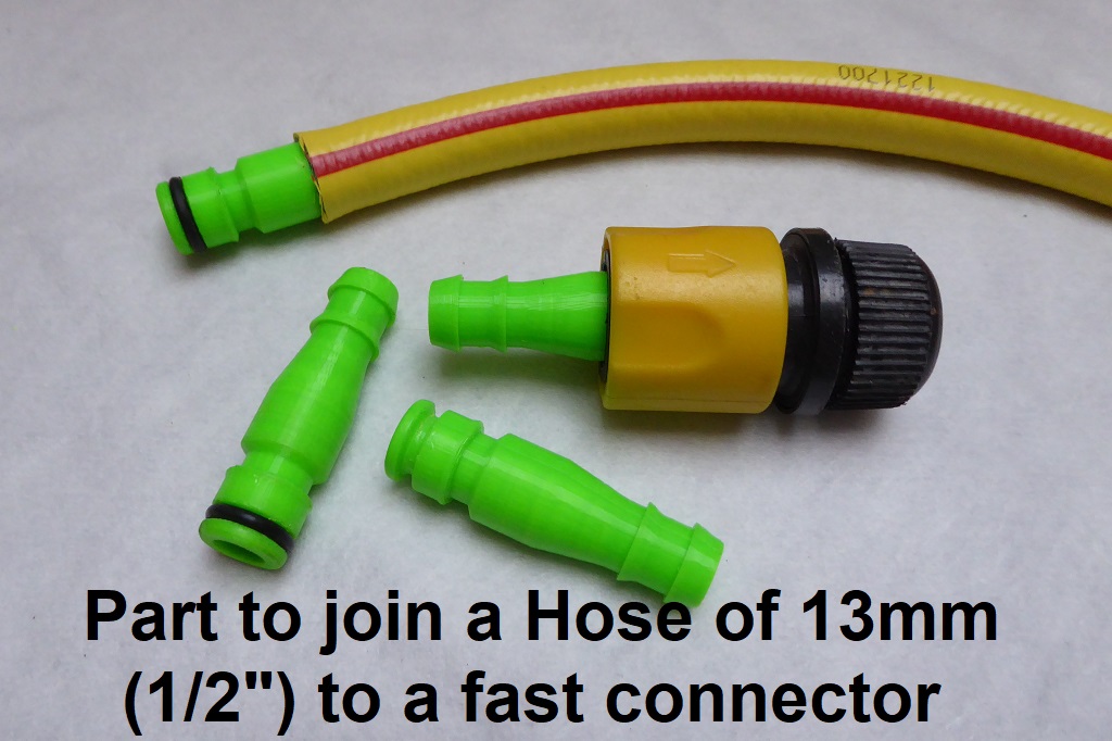 Part to join a Hose of 13mm (1/2") to a fast connector