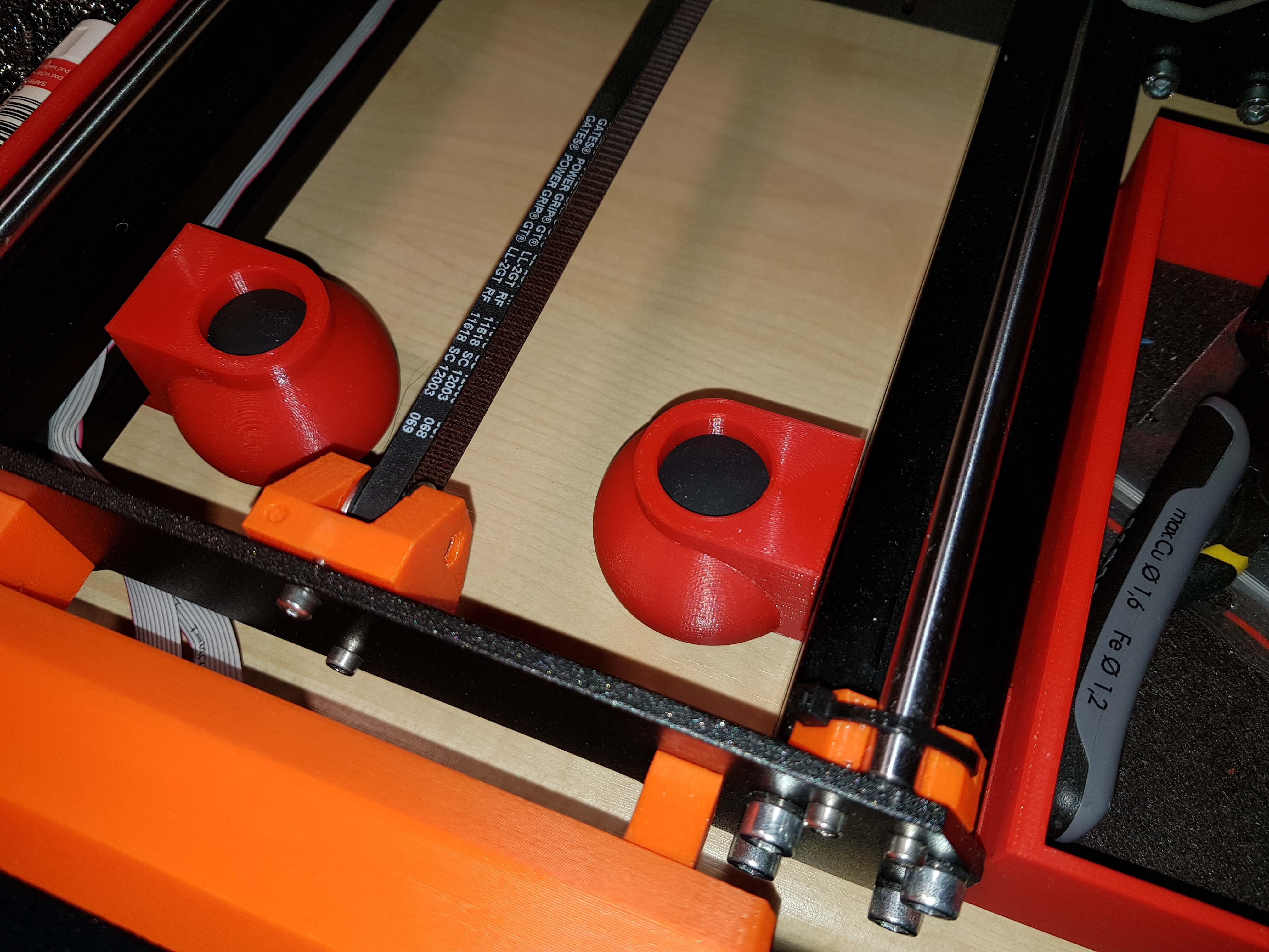 Low profile toolless Prusa i3 MK3/S MK4 squash ball feet damper vibrations/noise isolator