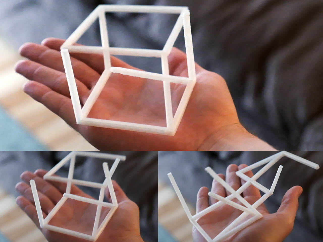 Anamorphic Optical Illusion - 3D Cube