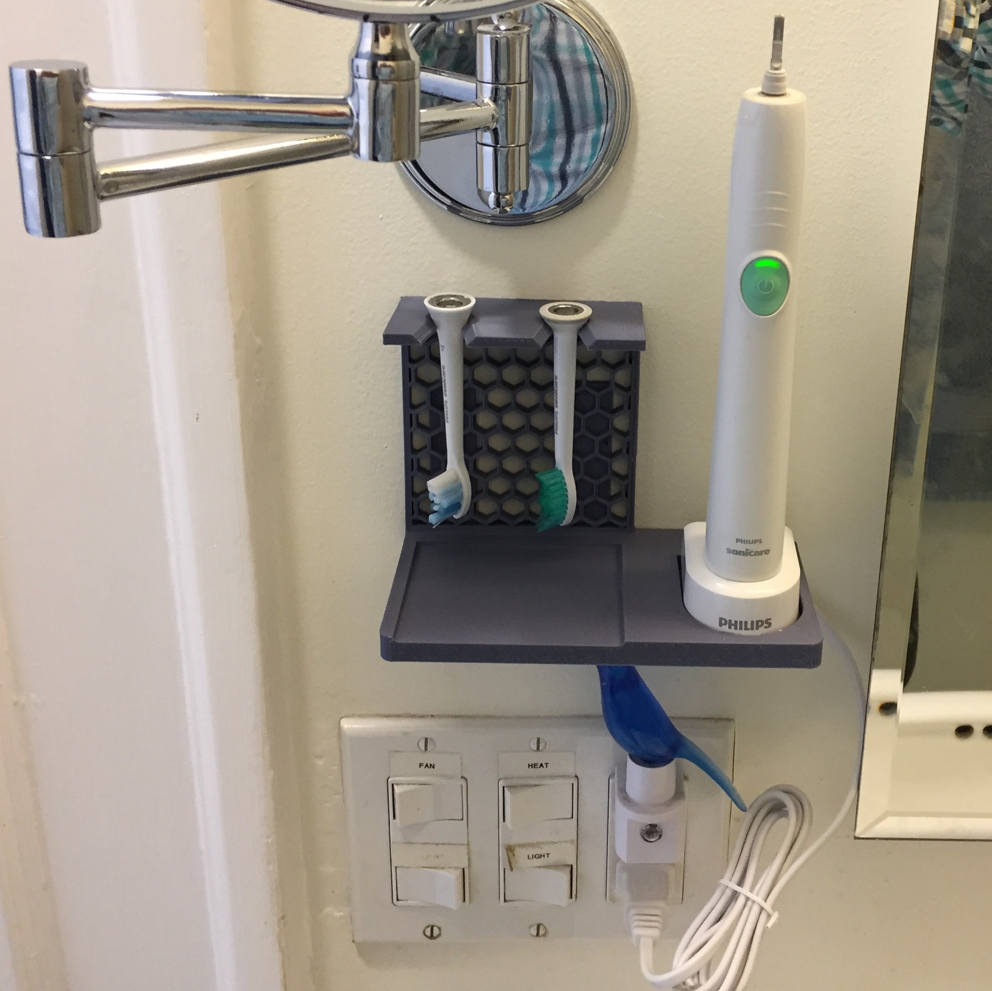 Sonicare brush and charger rack