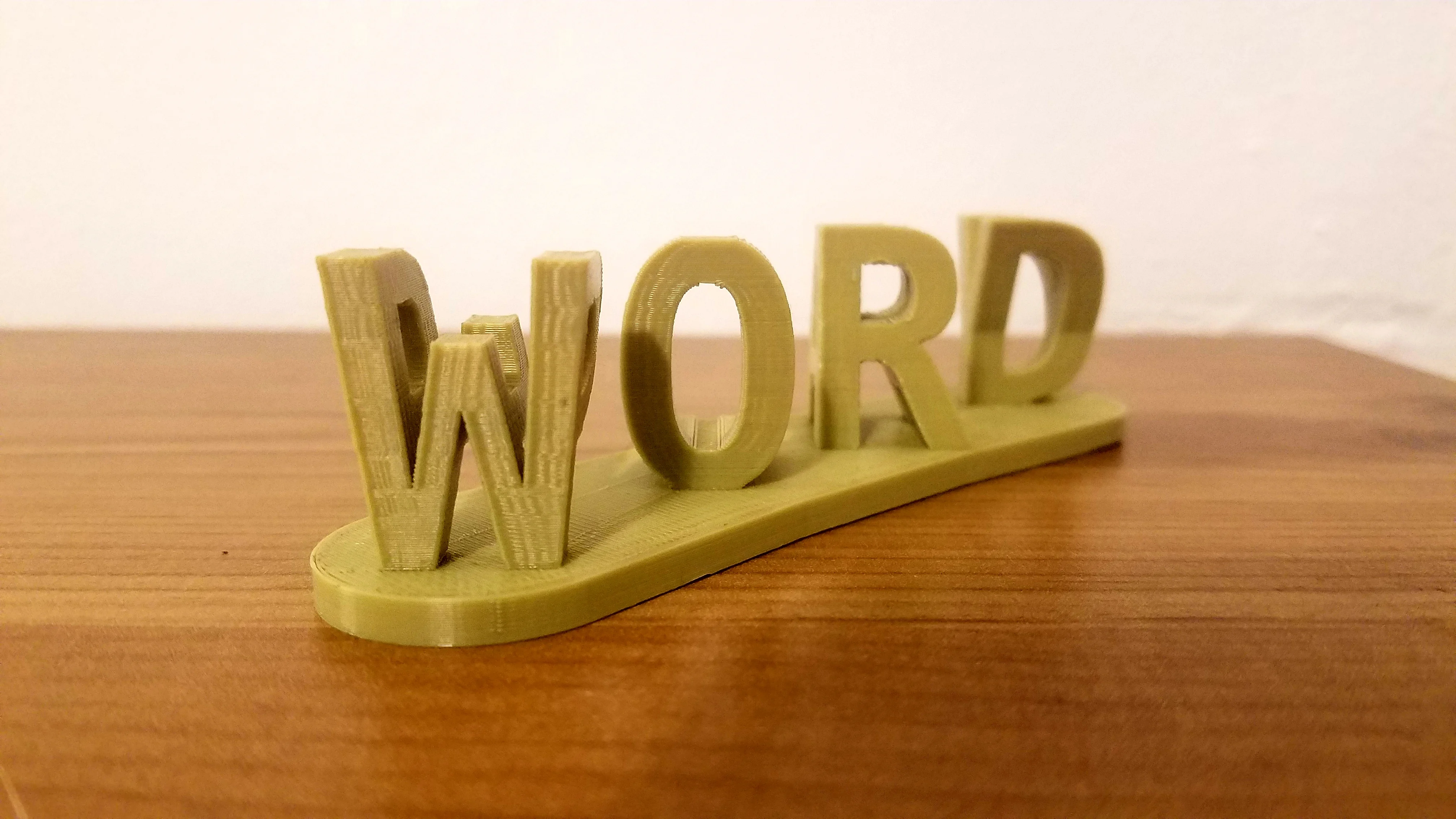 Customizable dual words illusion AKA "I Love You" sign
